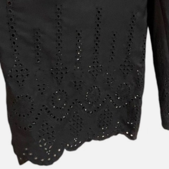 Brand New By Anthropologie Wide-Leg Eyelet Crop Pants - Picture 9 of 11